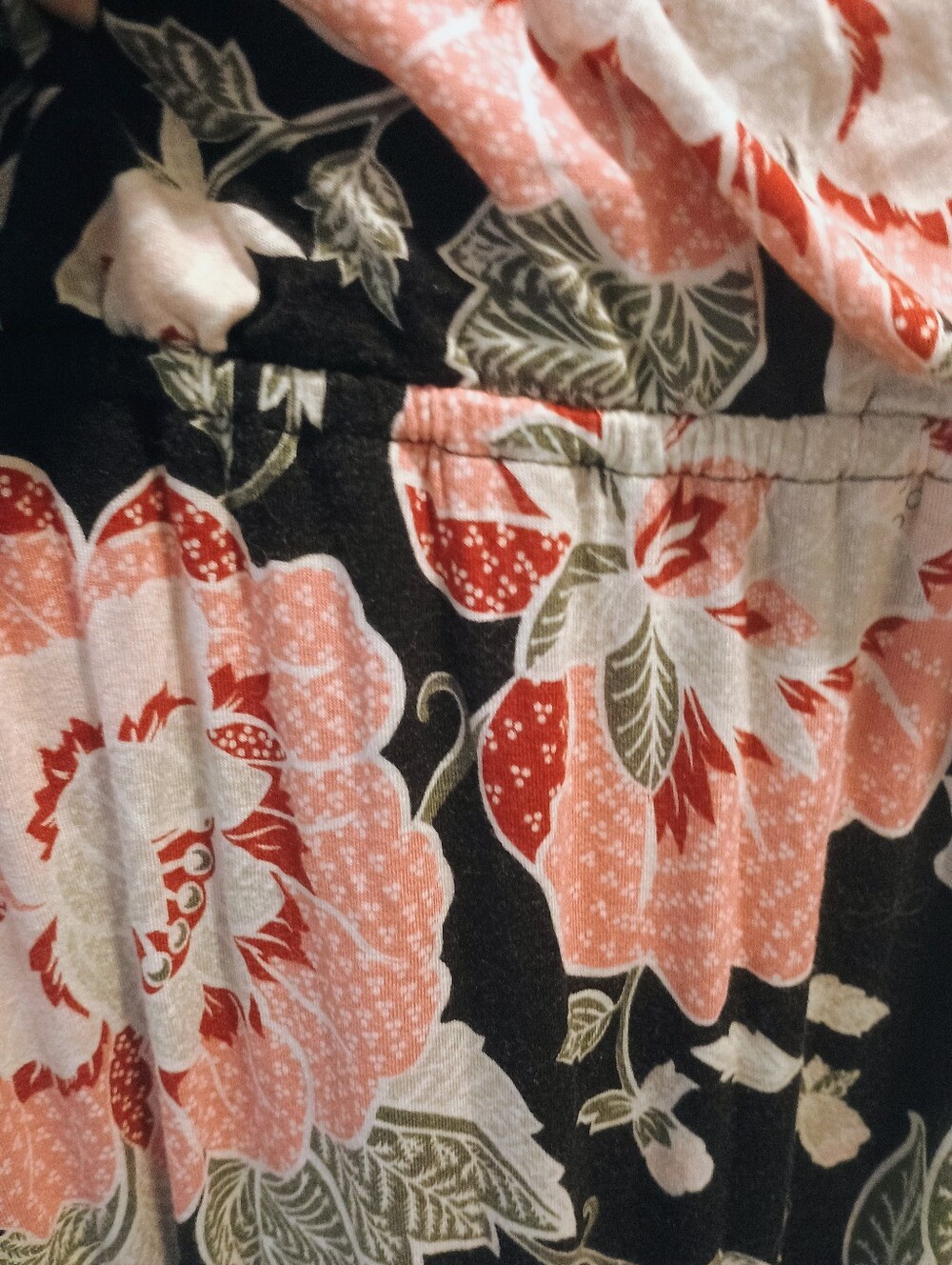 Loft Floral Black Maxi Dress with Pink Blooms - Picture 5 of 5